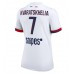 Maillot de foot Paris Saint-Germain Khvicha Kvaratskhelia #7 Extérieur vêtements Femmes 2025-26 Manches Courtes